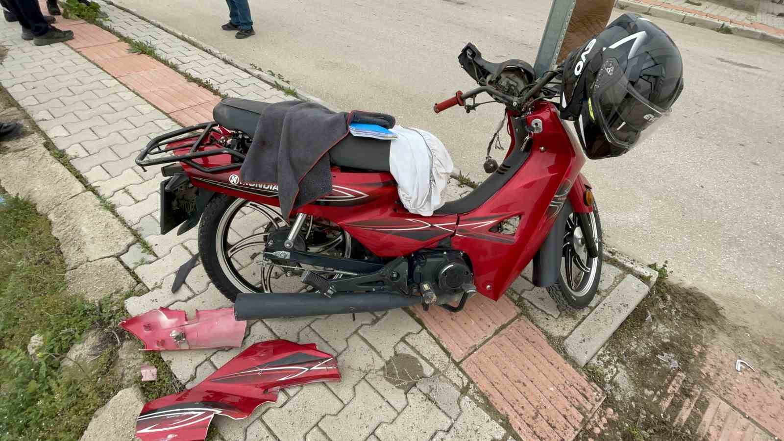 Karaman’da motosiklet kazası: 1 yaralı