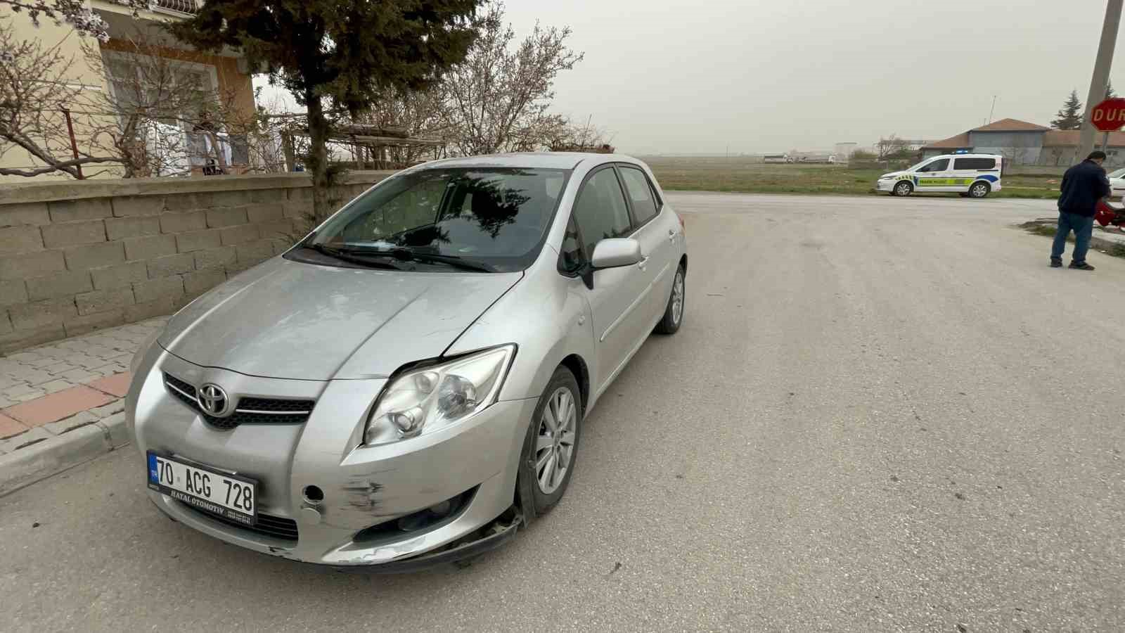 Karaman&rsquo;da motosiklet kazası: 1 yaralı
