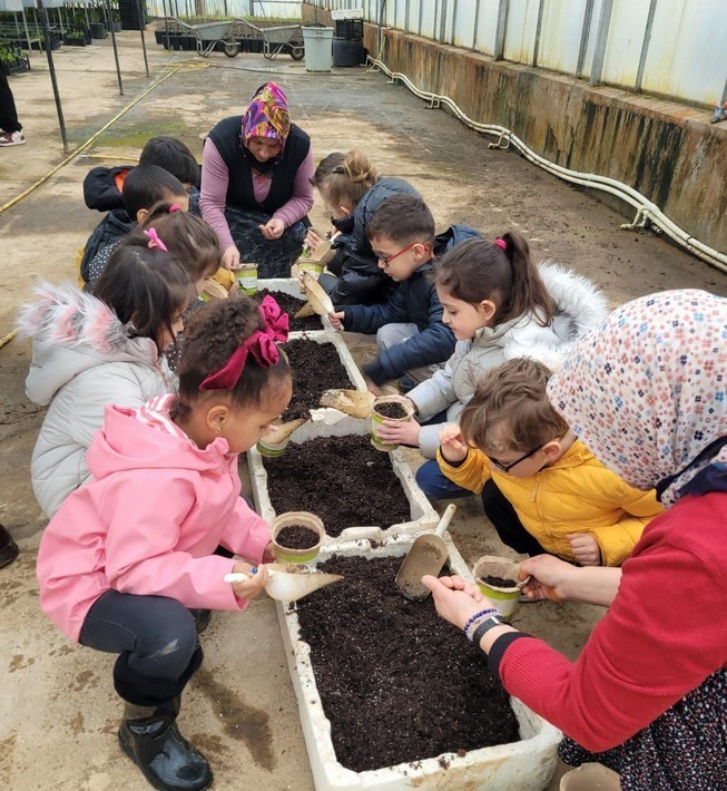 D&uuml;zce&rsquo; de minik eller b&uuml;y&uuml;k ormanlar oluşturmak i&ccedil;in &ccedil;alıştı
