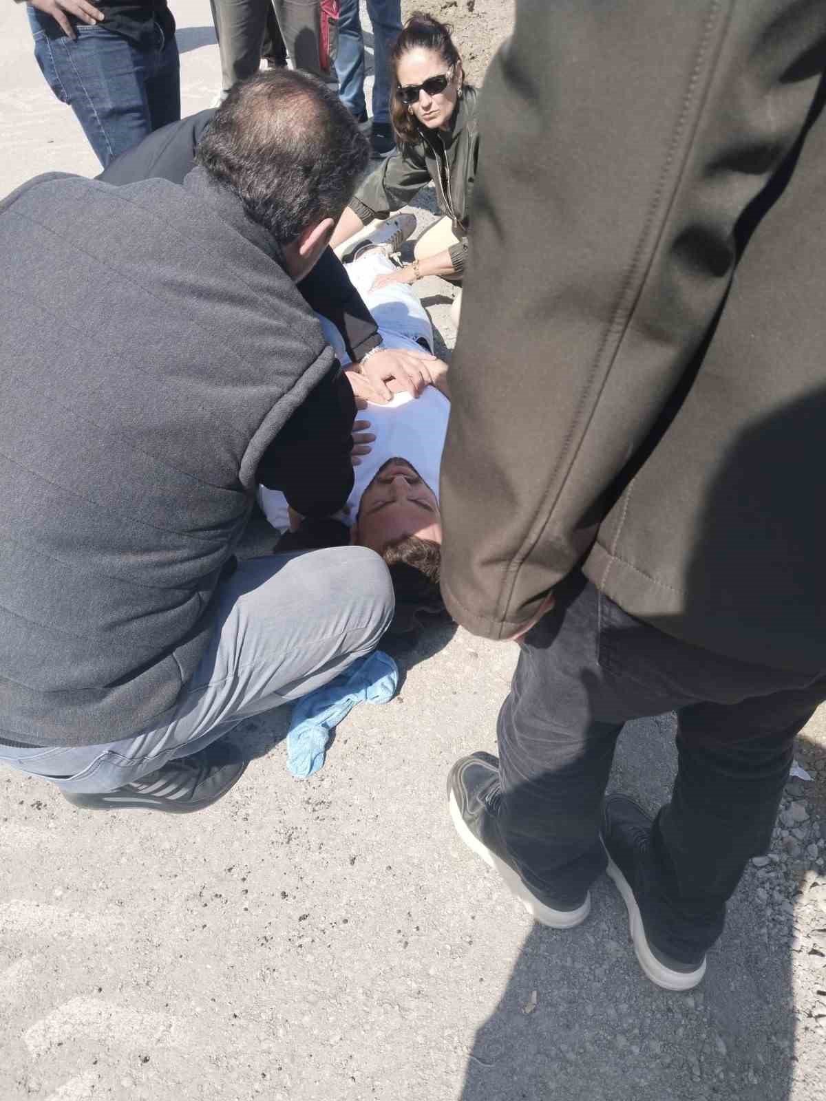 Samsun’da minibüs devrildi: 1 yaralı