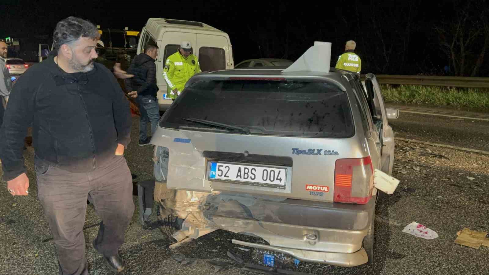 Samsun&rsquo;da zincirleme trafik kazası: 6 yaralı
