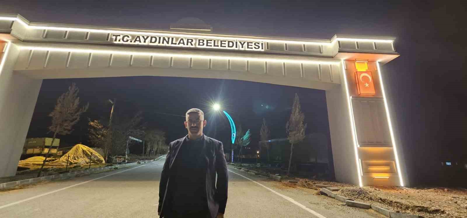 Aydınlatma &ccedil;alışmasıyla Aydınlar beldesinin &ccedil;ehresi değişti
