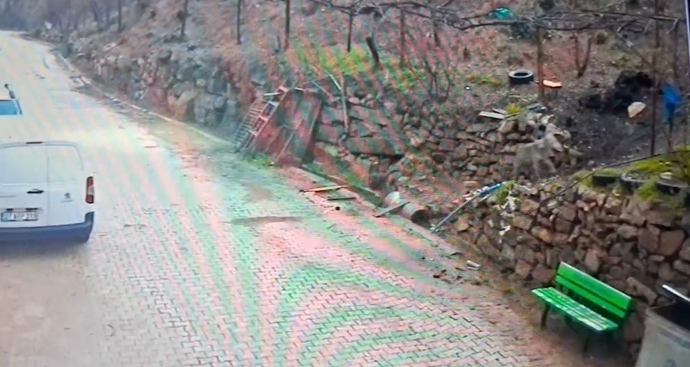 Feke&rsquo;de yerleşim alanına inen kurt g&ouml;r&uuml;nt&uuml;lendi
