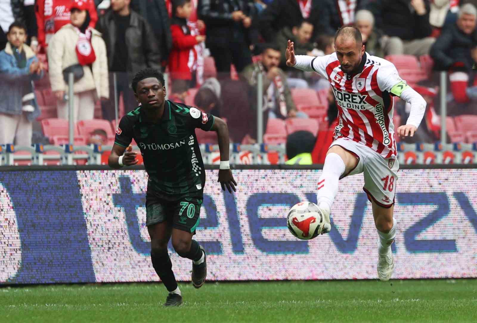 Trendyol Süper Lig: Samsunspor: 2 - Konyaspor: 2 (Maç sonucu)