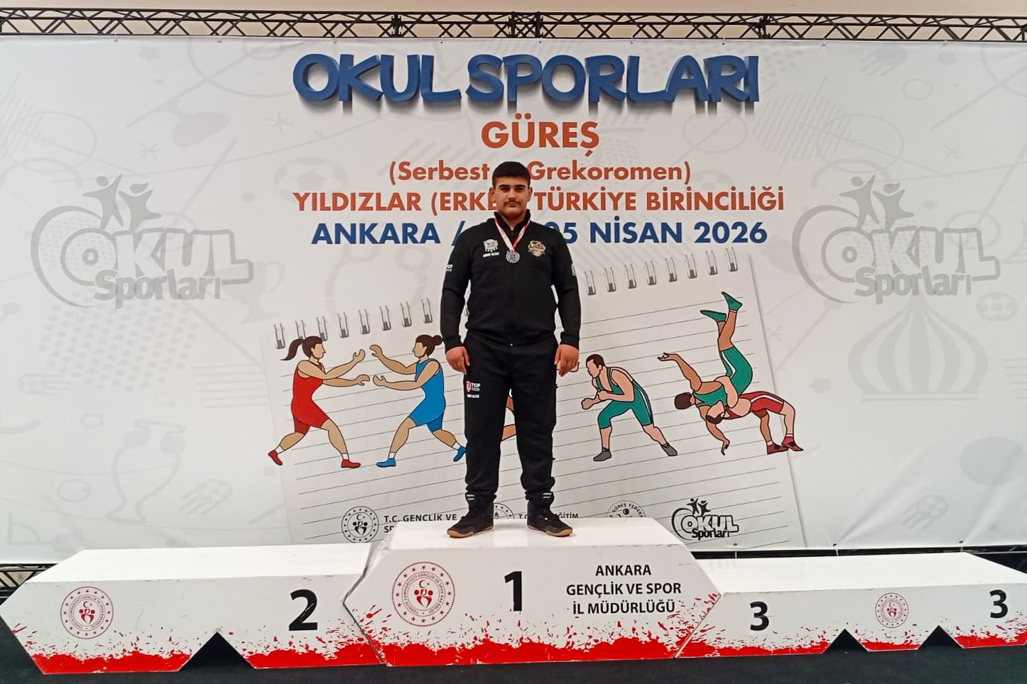 Manavgatlı güreşçi Umut Altay Türkiye ikincisi oldu