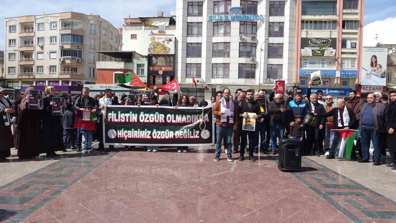 Kilis&rsquo;te Filistinlilere y&ouml;nelik idam kararına tepki
