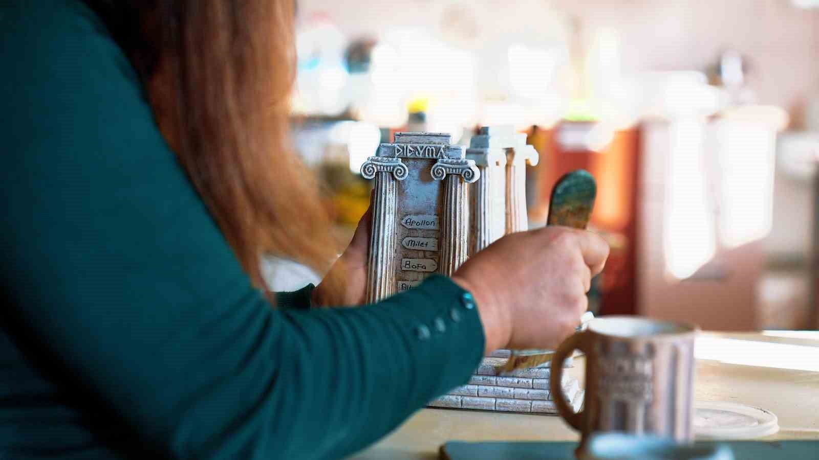 Didim Belediyesi Seramik Atölyesi’nde üretilen ürünler kentin izlerini taşıyor