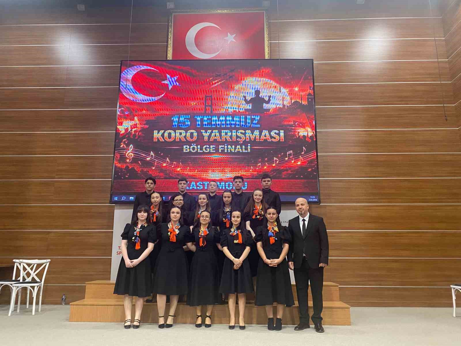 Kastamonulu öğrenciler koro yarışmasının bölge finalinde 1’inci oldu