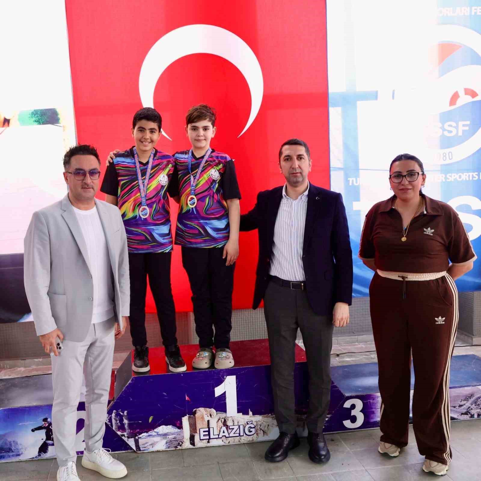 Yüzmede Elazığ’a 19 madalya
