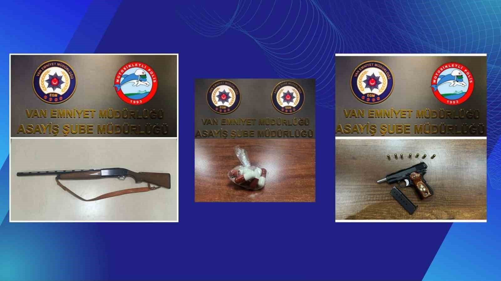 Van&rsquo;da haftalık asayiş raporu: 61 şahıs tutuklandı
