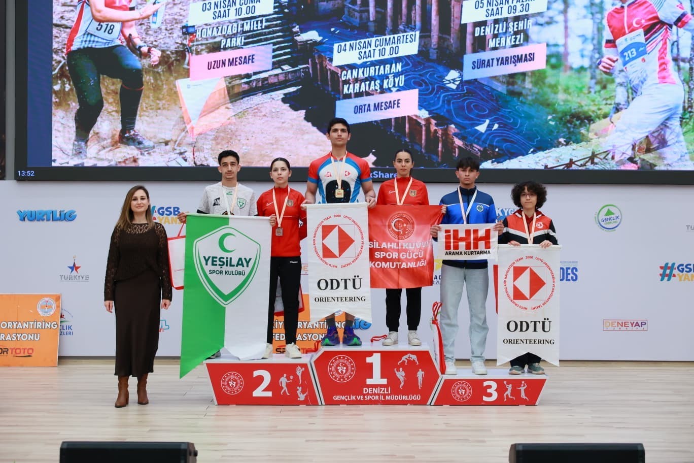 Oryantiring Türkiye Şampiyonası Denizli’de gerçekleşti