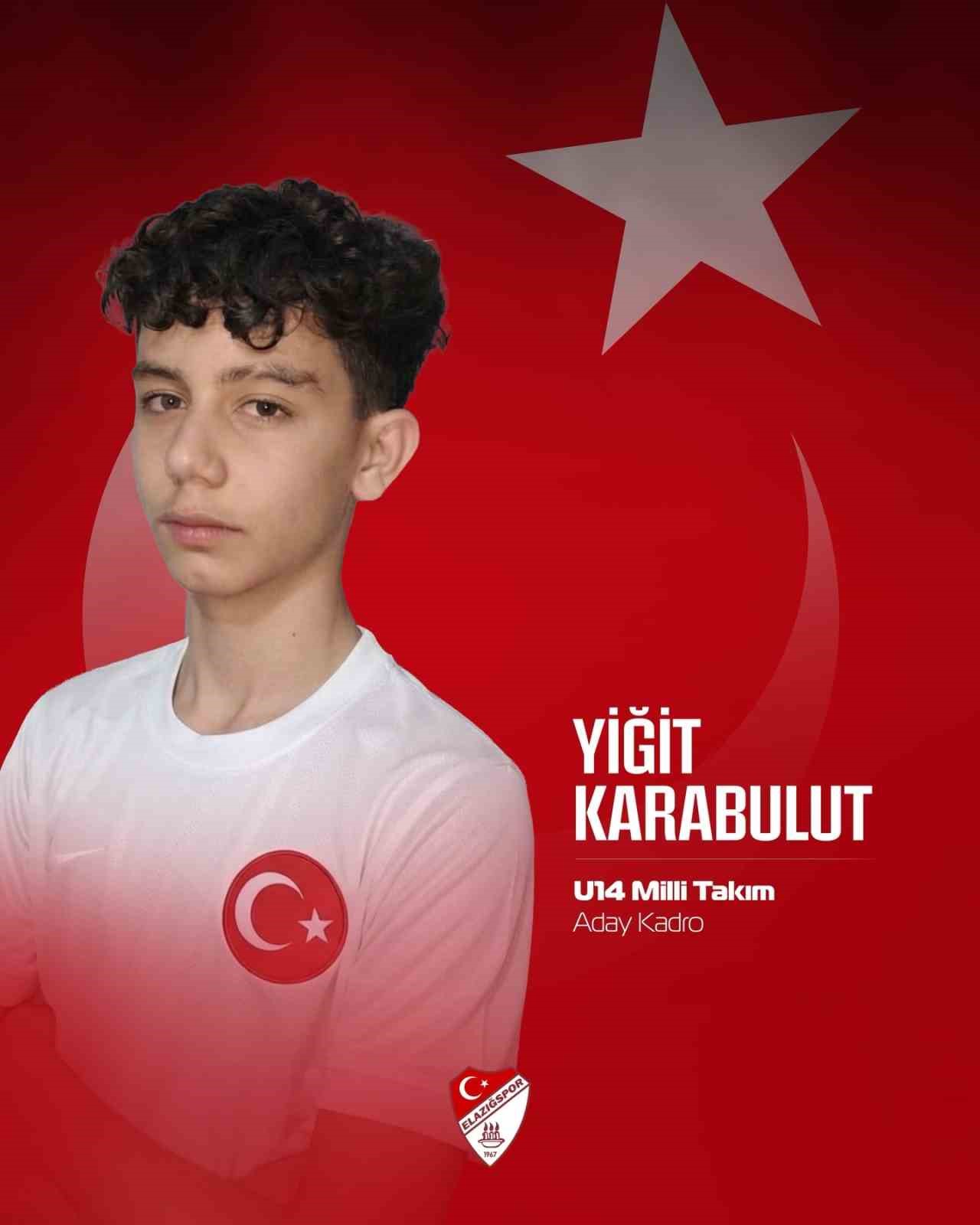 Elazığsporlu Yiğit Karabulut’a milli davet