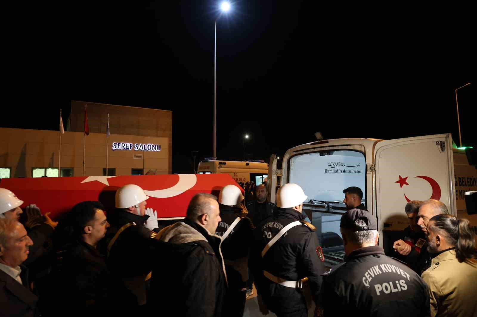 Şehit polis memuru Seçkin Yalçın, memleketi Elazığ’da törenle karşılandı