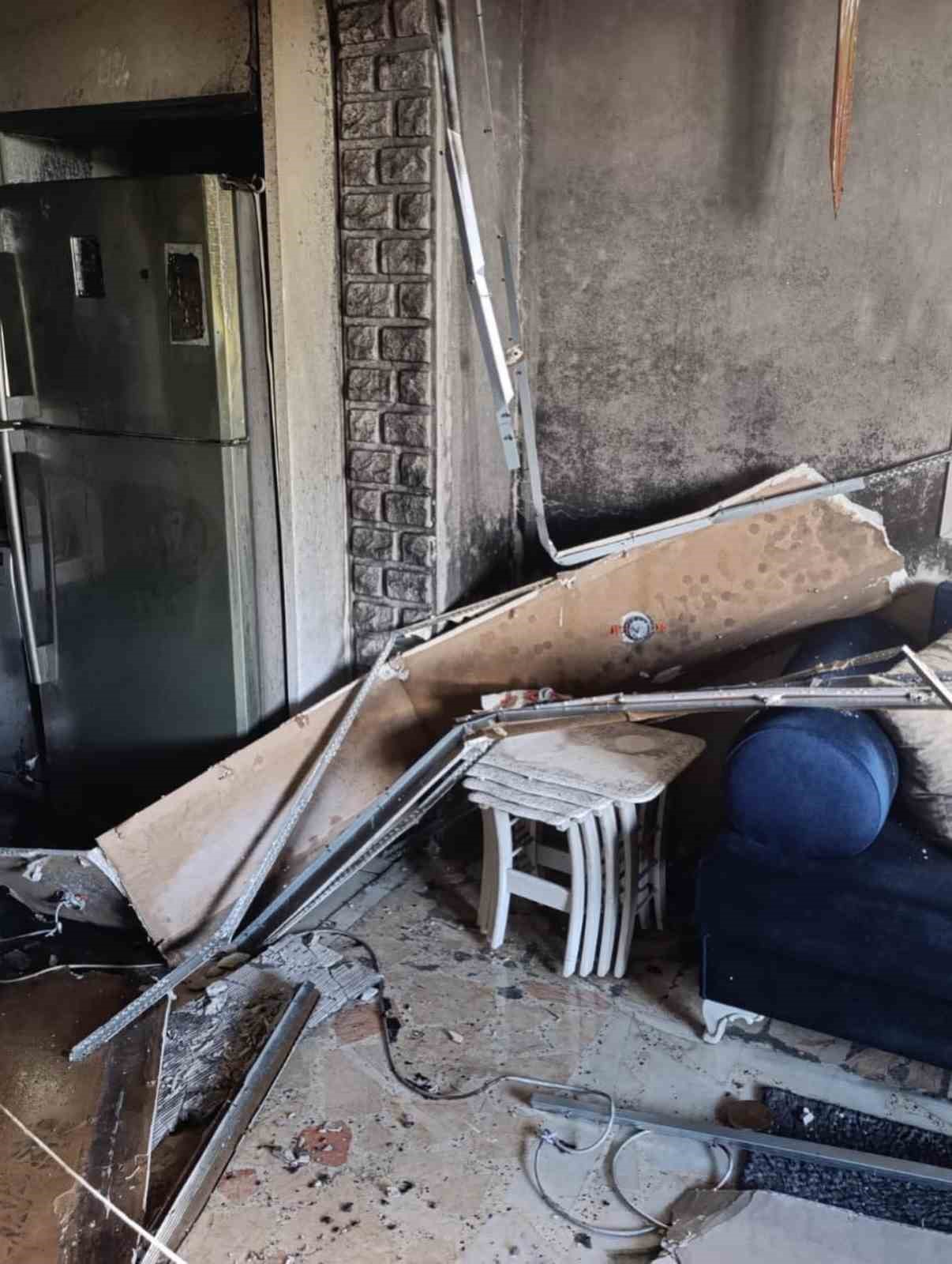 Antakya&rsquo;da ev yangını
