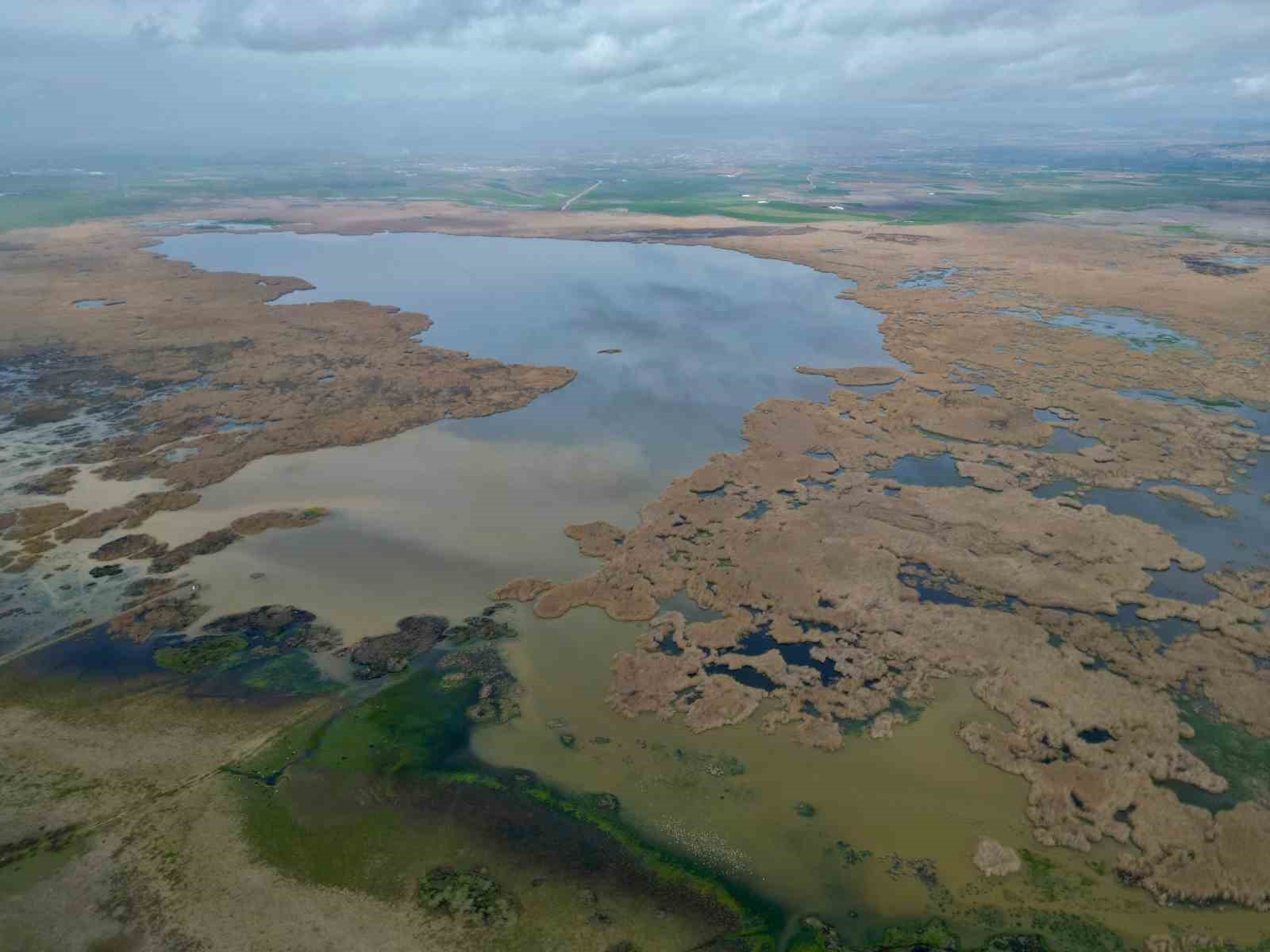 Eber Gölü’nde su seviyesi gözle görülür şekilde arttı