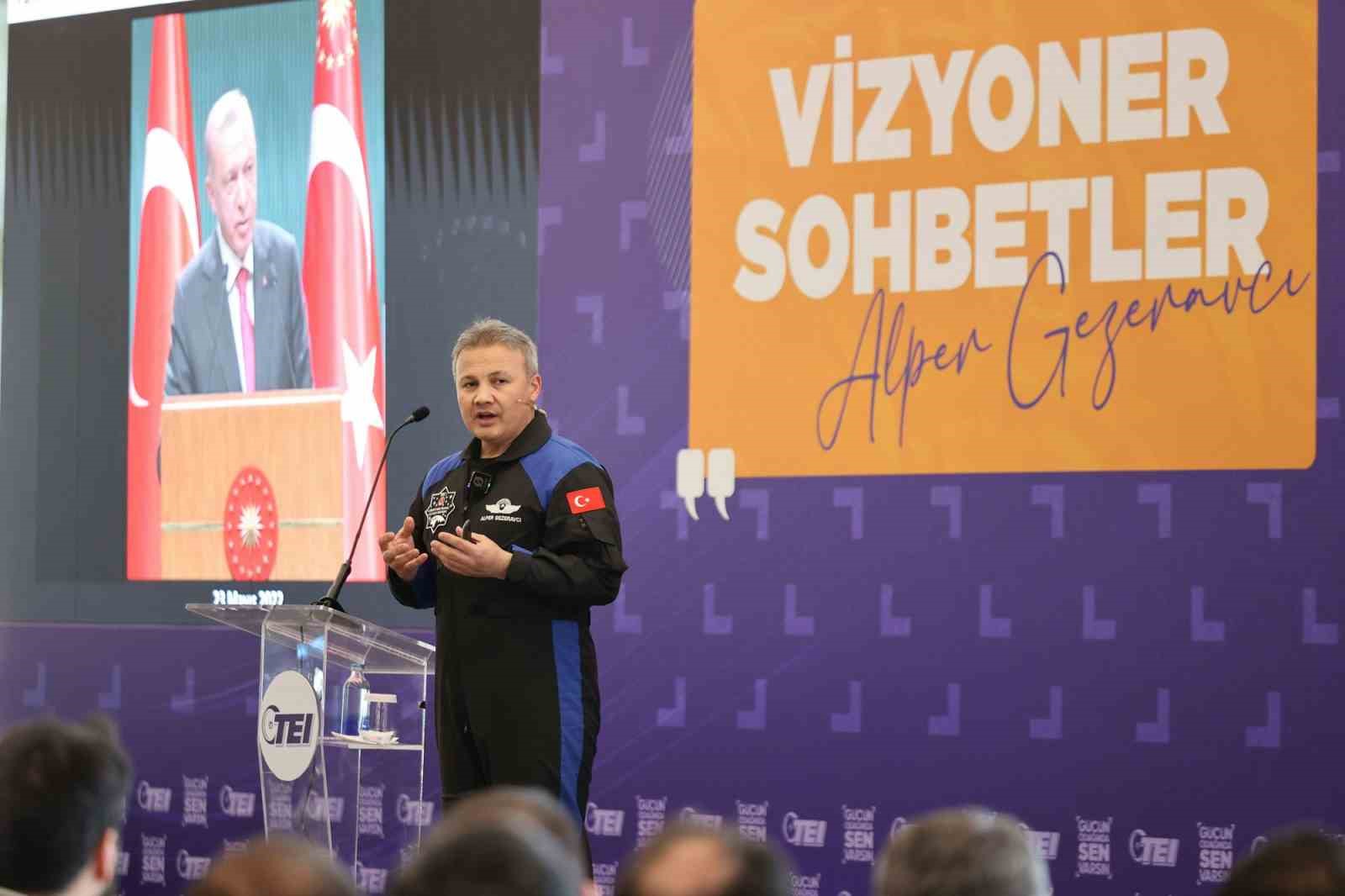 TEI, Vizyoner Sohbetler’de ilk Türk astronot Alper Gezeravcı’yı ağırladı