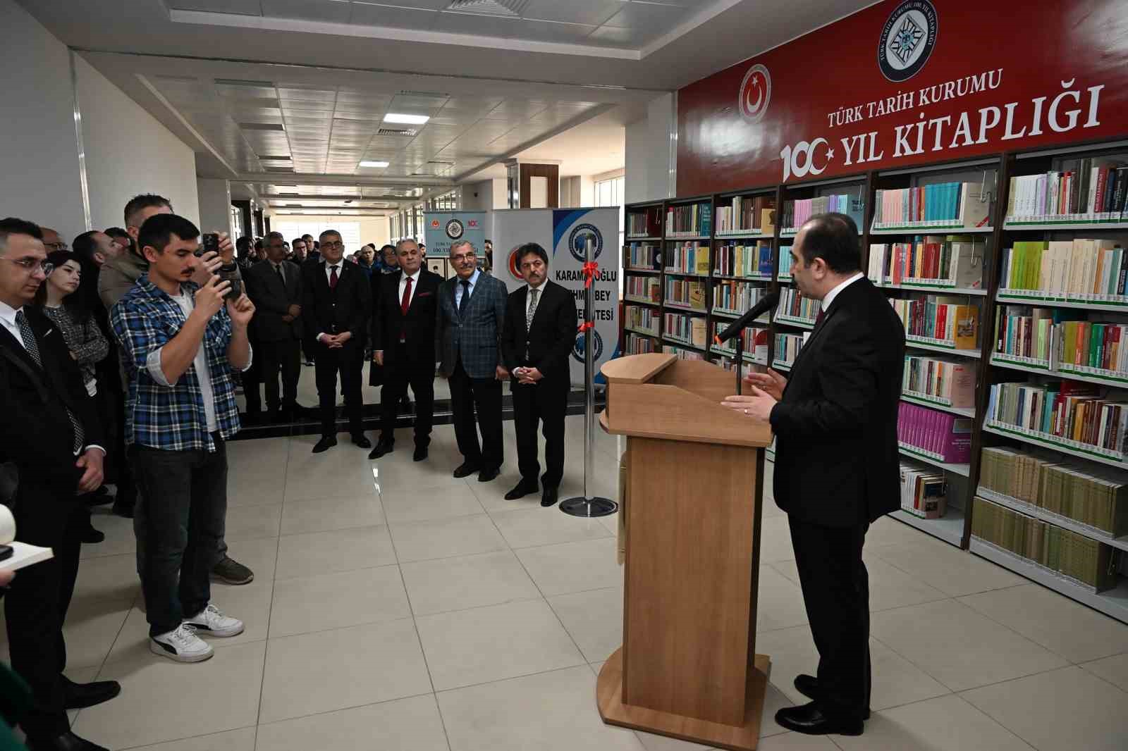 KM&Uuml;&rsquo;de "T&uuml;rk Tarih Kurumu 100. Yıl Kitaplığı" a&ccedil;ıldı
