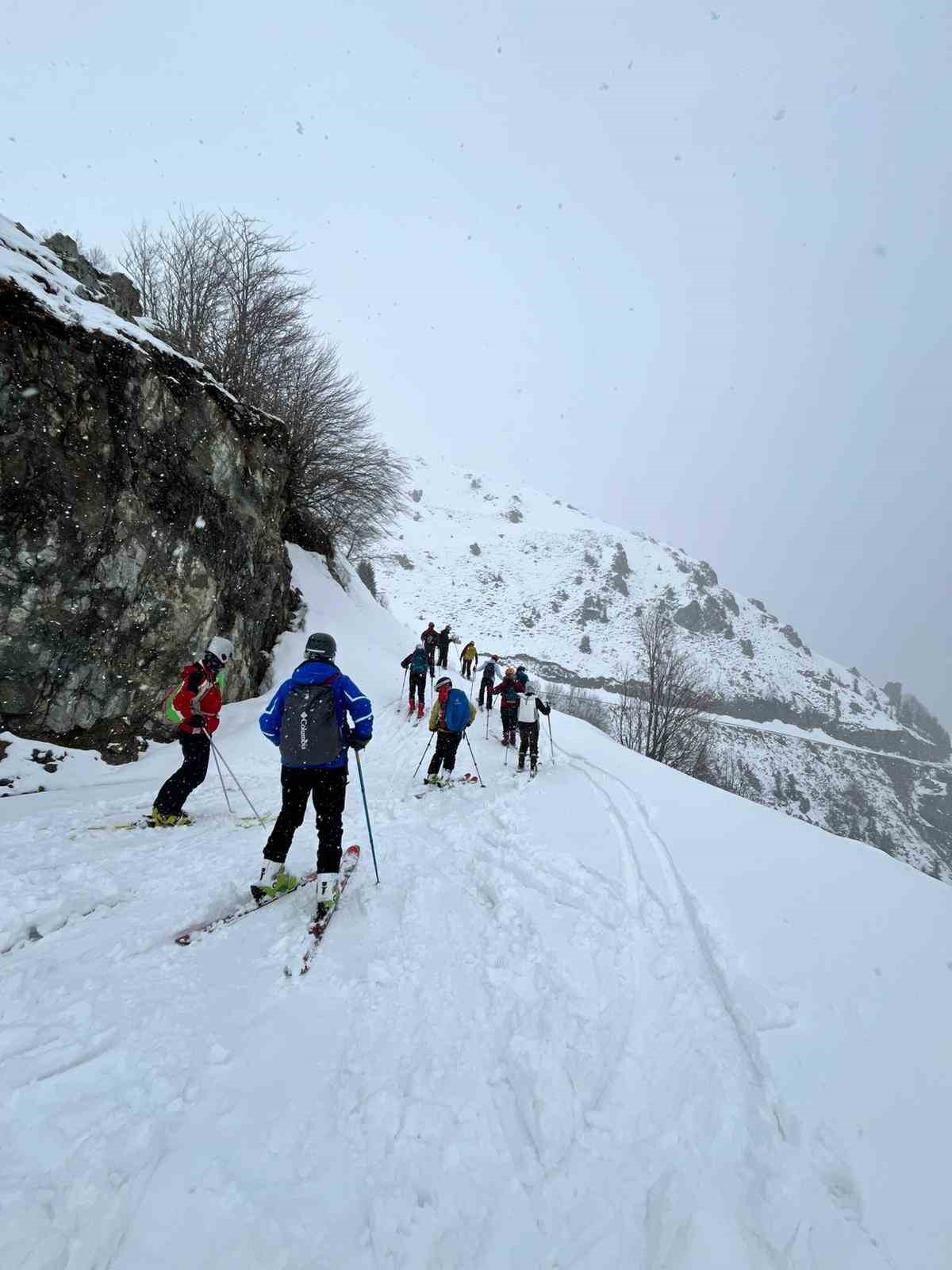 Trabzon’da Dağ Kayağı Eğitimi ilk kez düzenlendi
