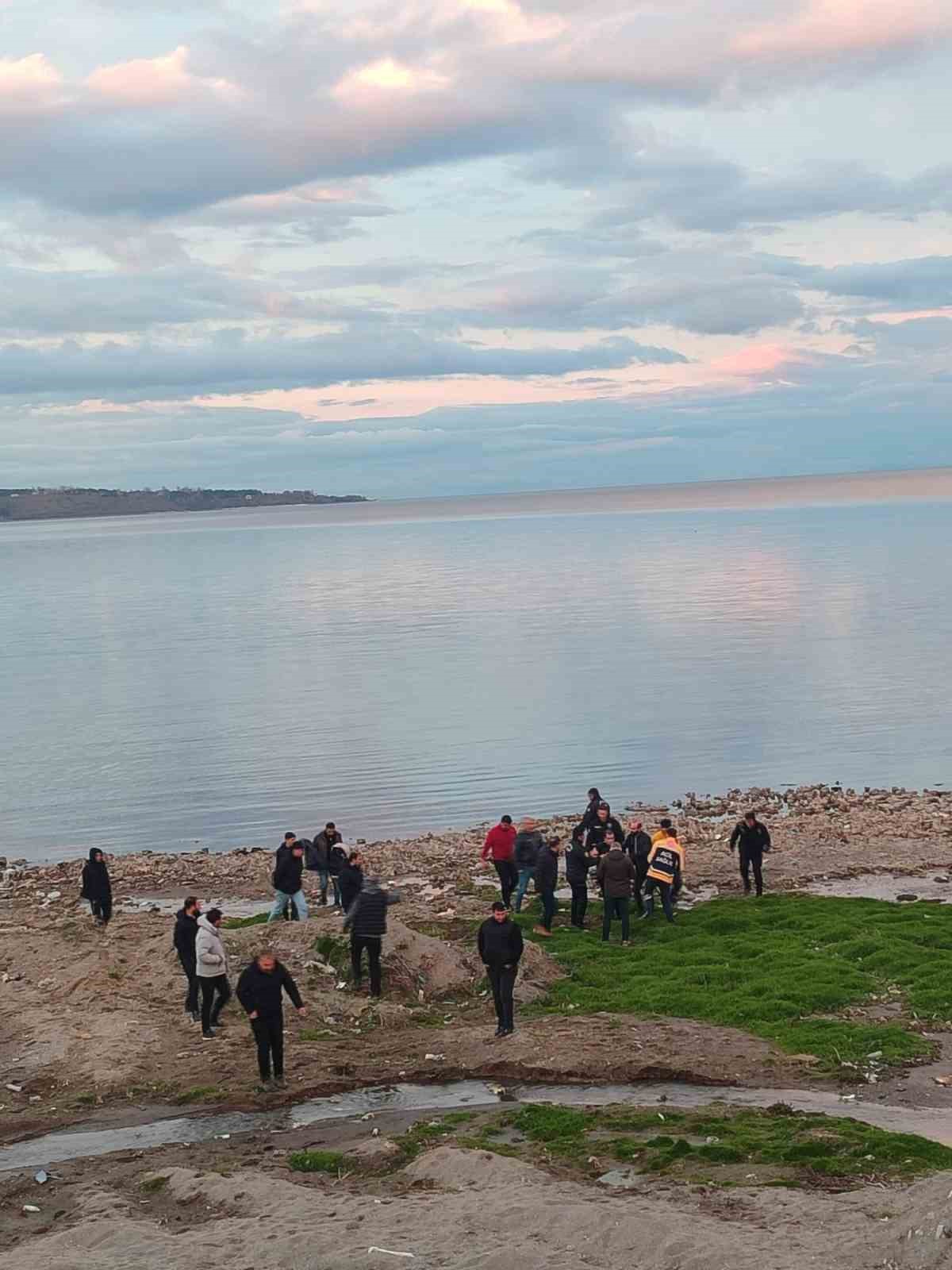 Polisler soğuk havaya aldırış etmeden Van G&ouml;l&uuml;&rsquo;ne girip vatandaşı kurtardı
