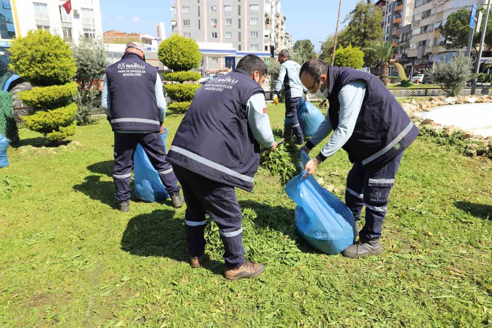 Nazilli’de çevre düzenleme çalışmaları devam ediyor