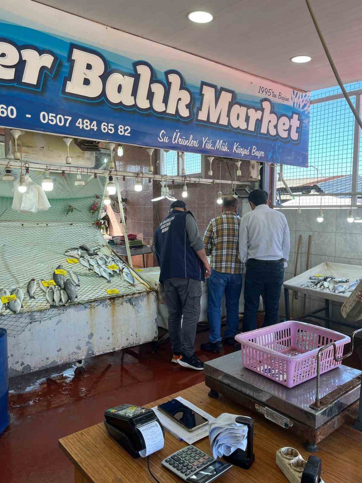 Didim’de perakende balık satışı yapan işletmeler denetlendi