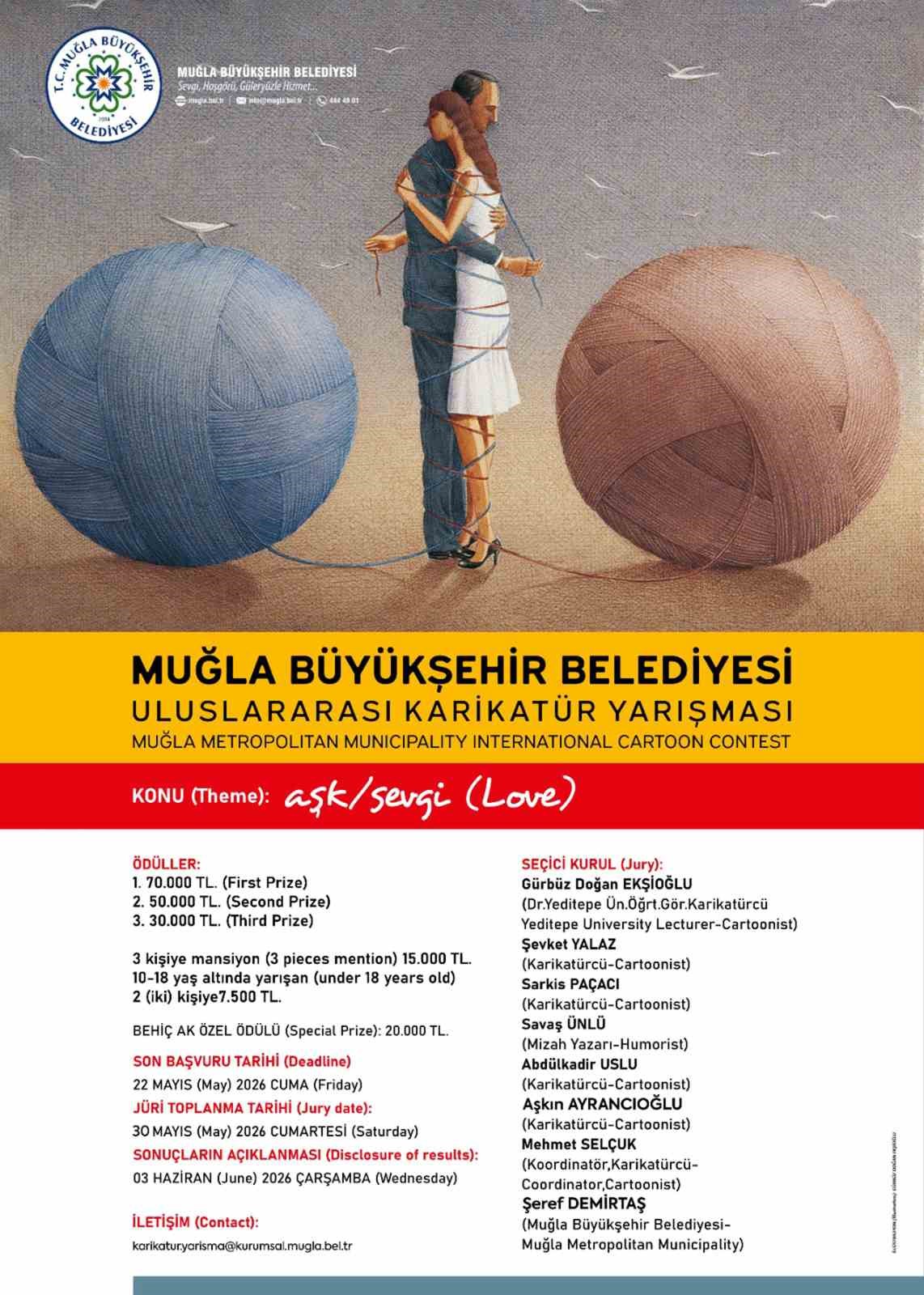 6. uluslararası karikat&uuml;r yarışması başlıyor
