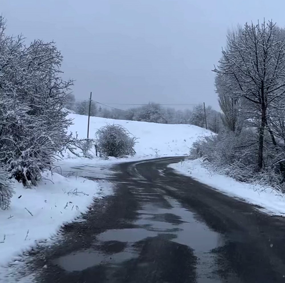 Bolu’da nisan ayında kar sürprizi