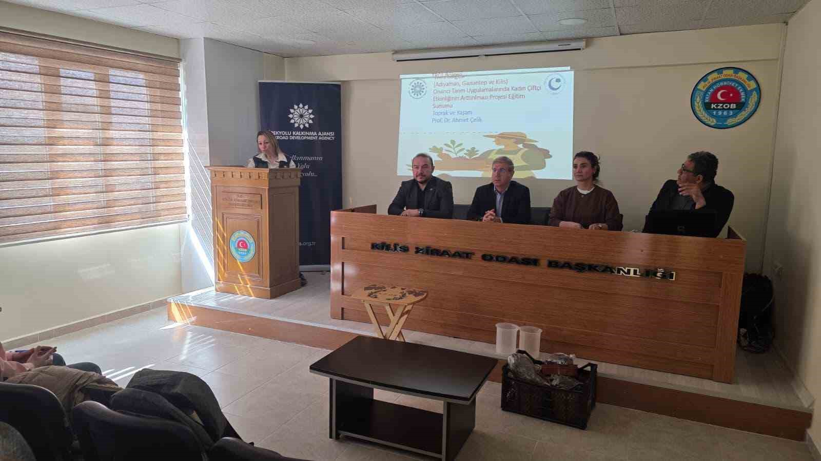 Kilis ve Gaziantep’te kadın çiftçilere onarıcı tarım eğitimi verildi