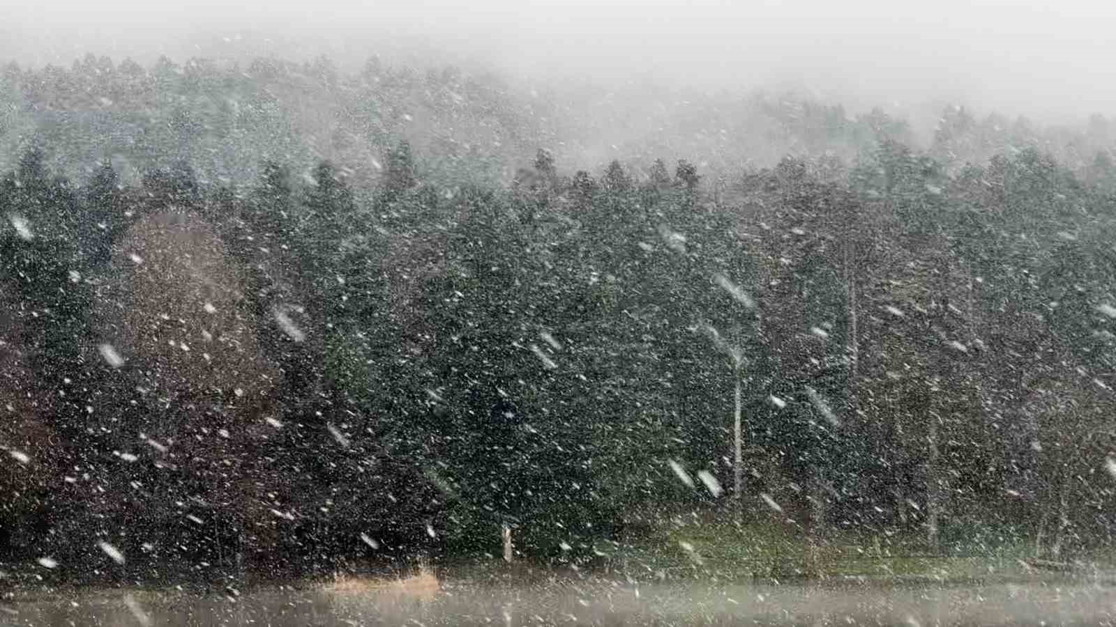 G&ouml;lc&uuml;k&rsquo;te kar yağışı ve sis etkili oldu
