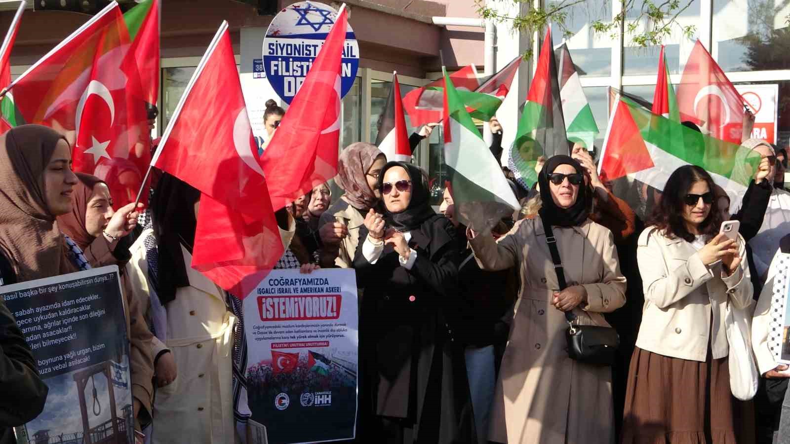 &Ccedil;anakkale&rsquo;den Filistin&rsquo;e destek
