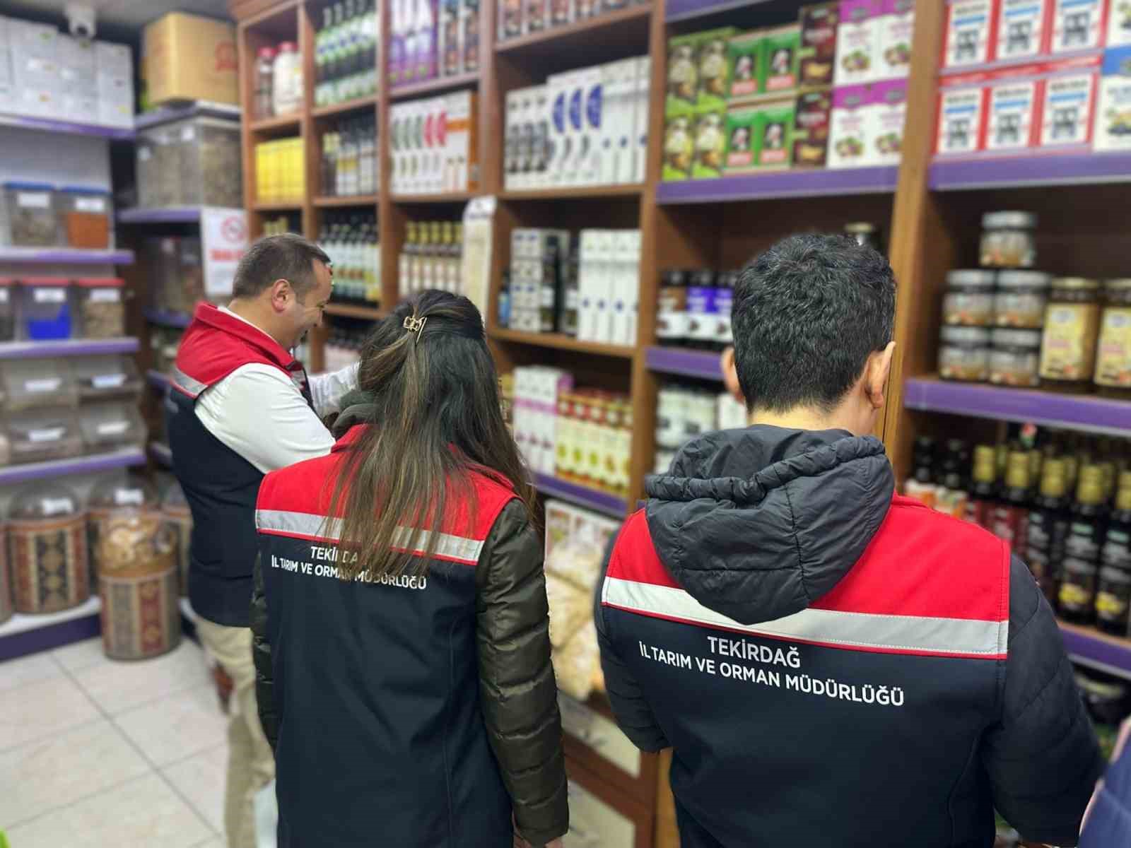 Tekirdağ&rsquo;da gıda &uuml;r&uuml;nleri mercek altında
