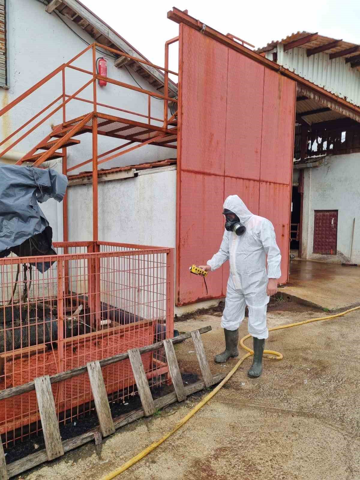 &Ccedil;iftlikteki gaz sızıntısı ihbarı ekipleri harekete ge&ccedil;irdi
