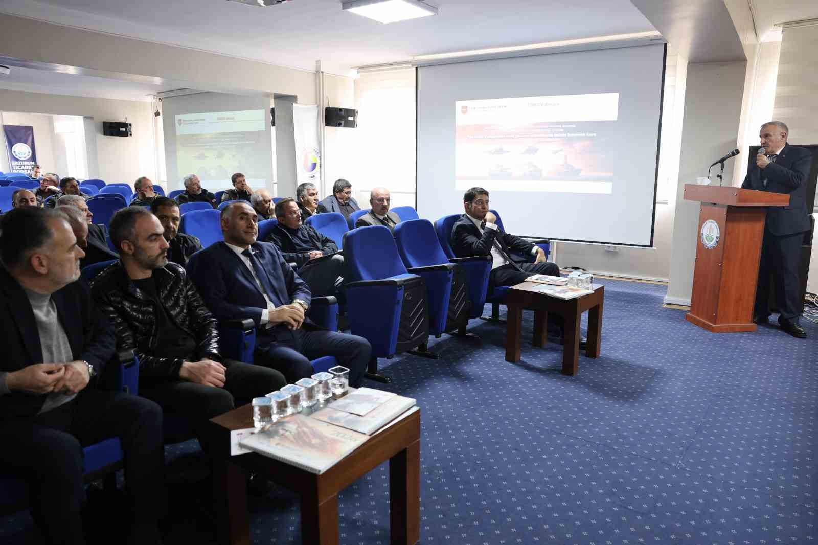 TSKGV Erzurum B&ouml;lge Temsilcisi Ahmet Avcı, ETB meclisine konuk oldu
