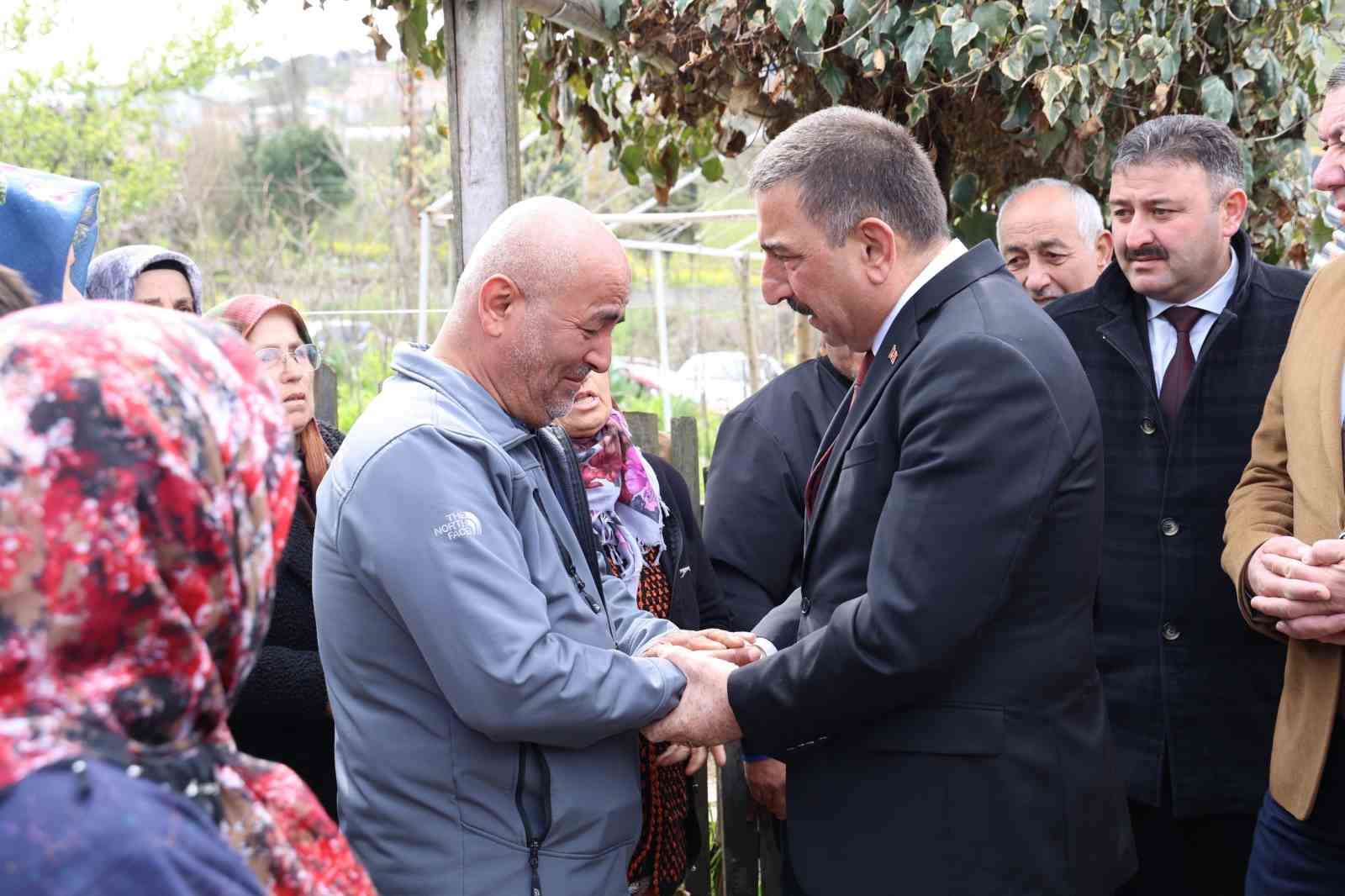 Osman Hacıbektaşoğlu’ndan Emircan’ın ailesine taziye ziyareti