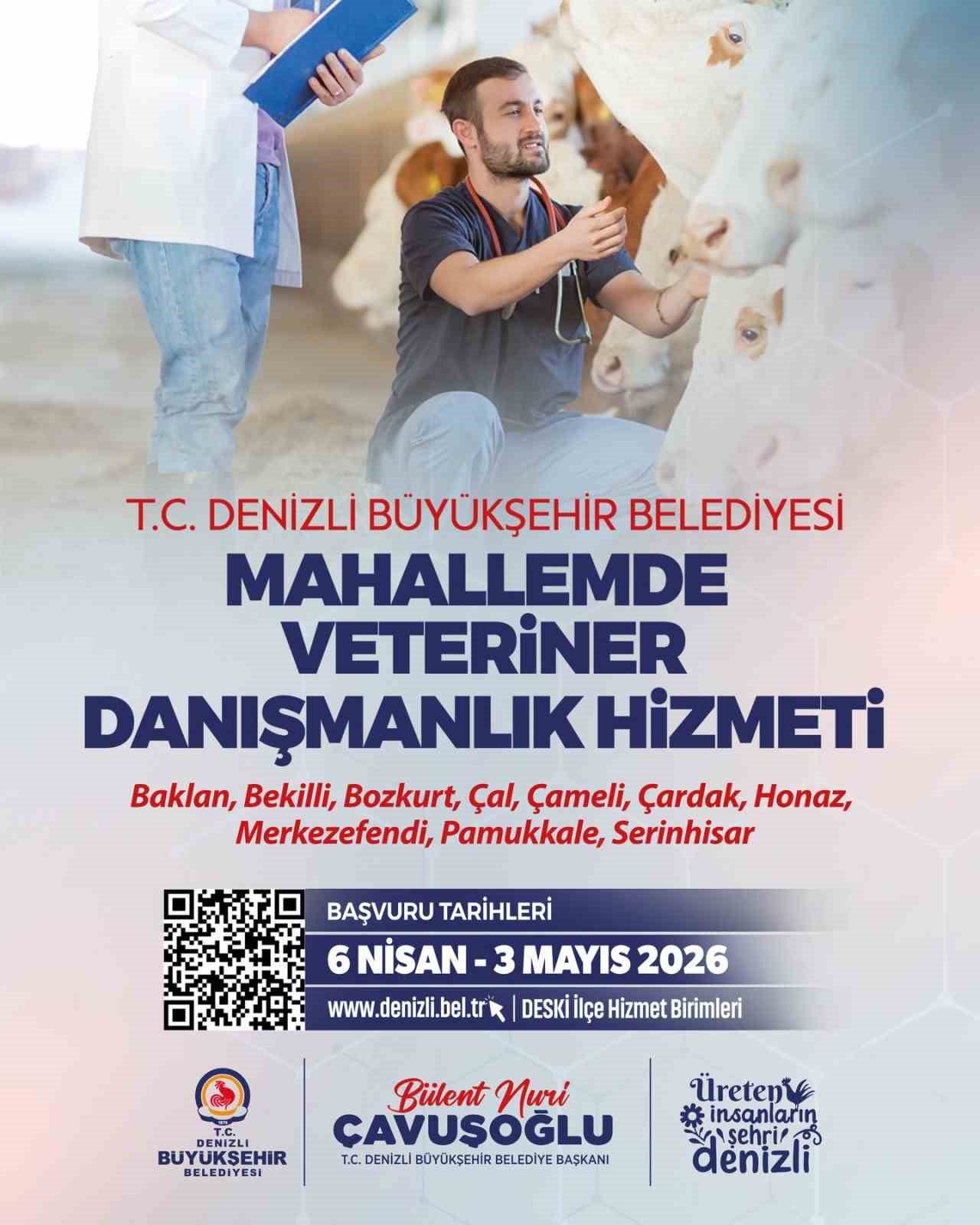 Denizli’nin veteriner danışmanlık hizmeti projesinde yeni dönem başlıyor