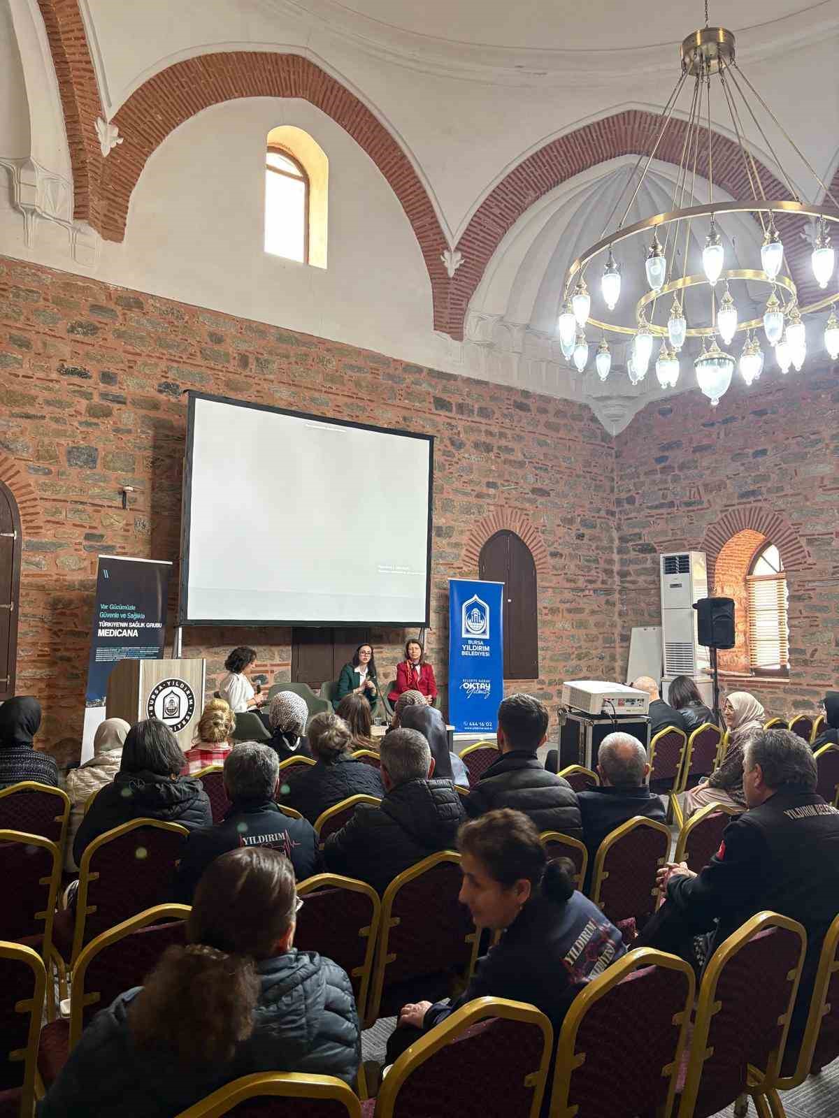 Yıldırım&rsquo;da kansere karşı farkındalık buluşması
