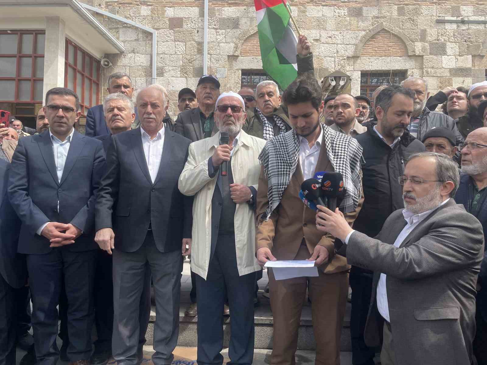 Konya&rsquo;da İsrail&rsquo;in aldığı idam kararına tepki
