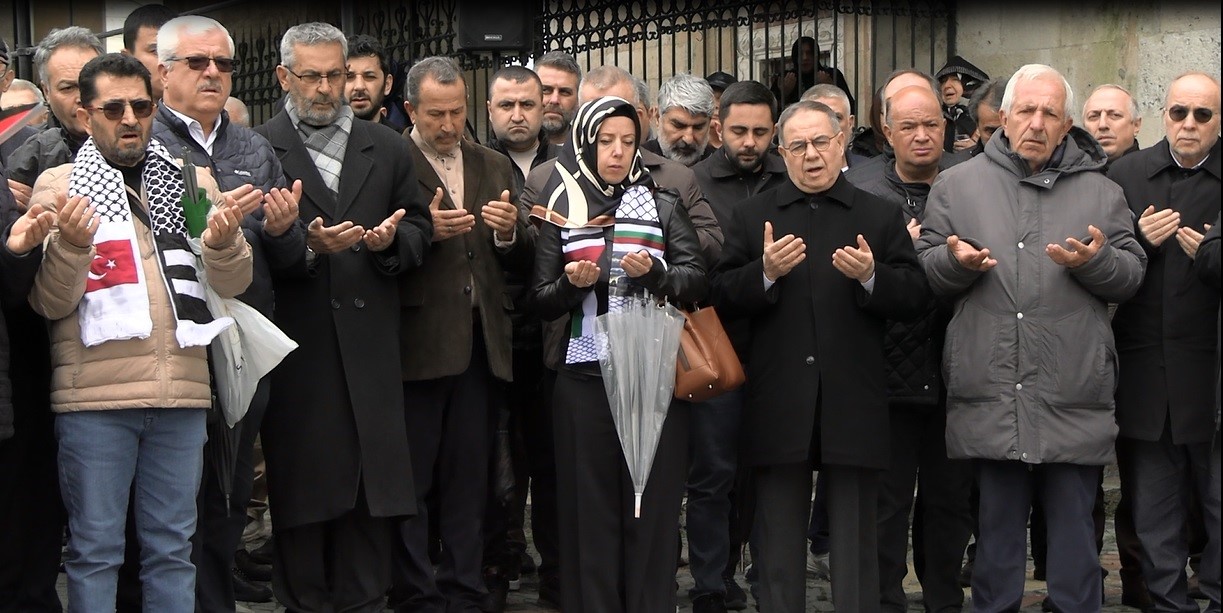 Edirne’de Filistin’e destek gösterisi