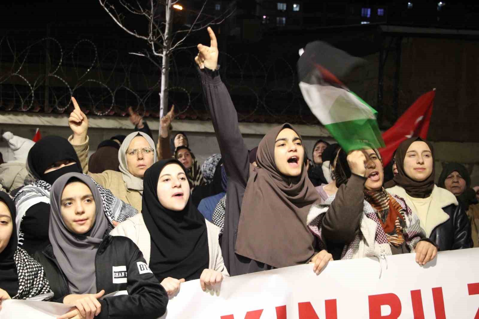 Gaziantep&rsquo;te Filistin&rsquo;e destek y&uuml;r&uuml;y&uuml;ş&uuml; d&uuml;zenlendi
