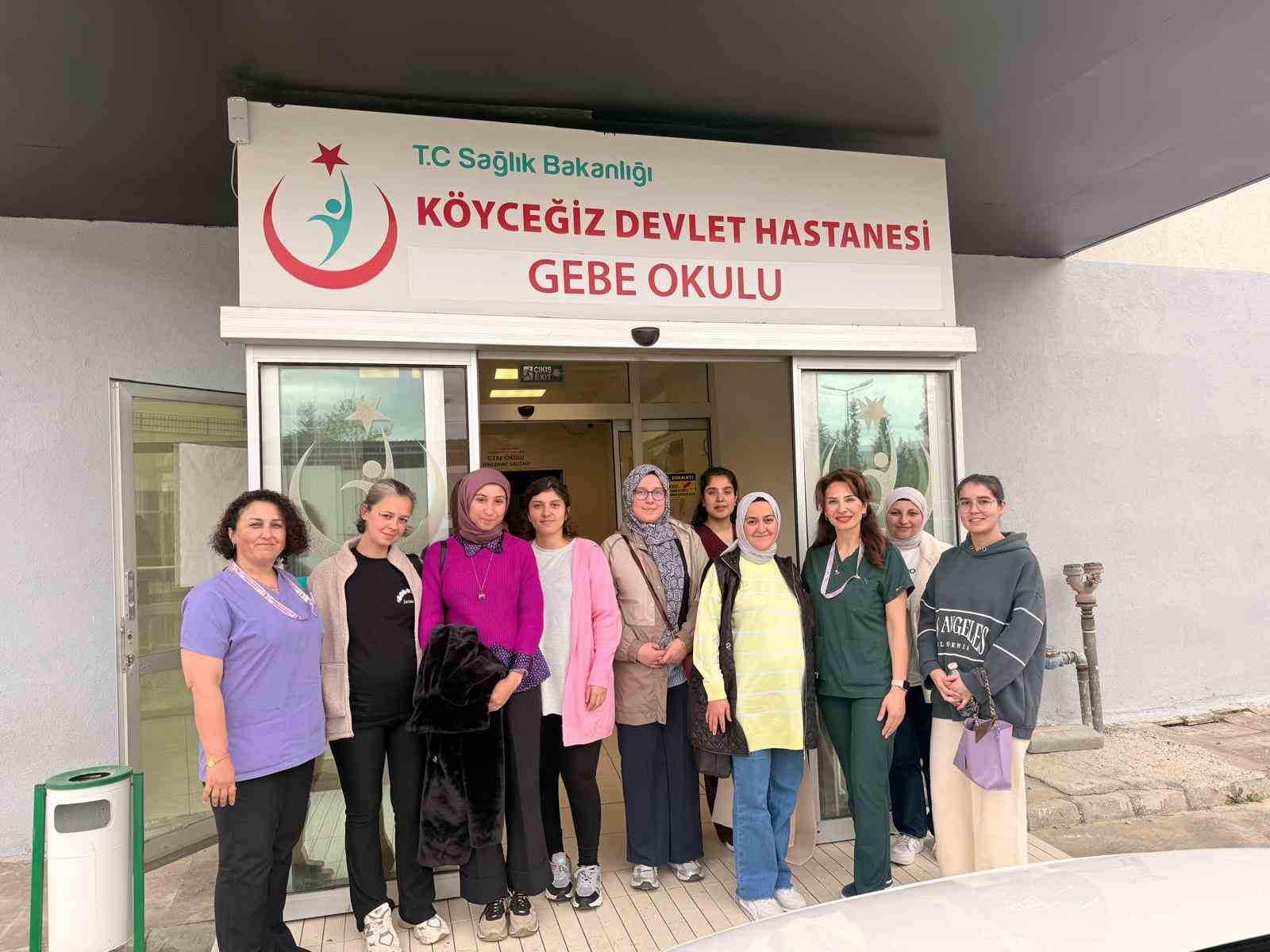 K&ouml;yceğiz&rsquo;de Gebe Okulu eğitimleri t&uuml;m hızıyla devam ediyor
