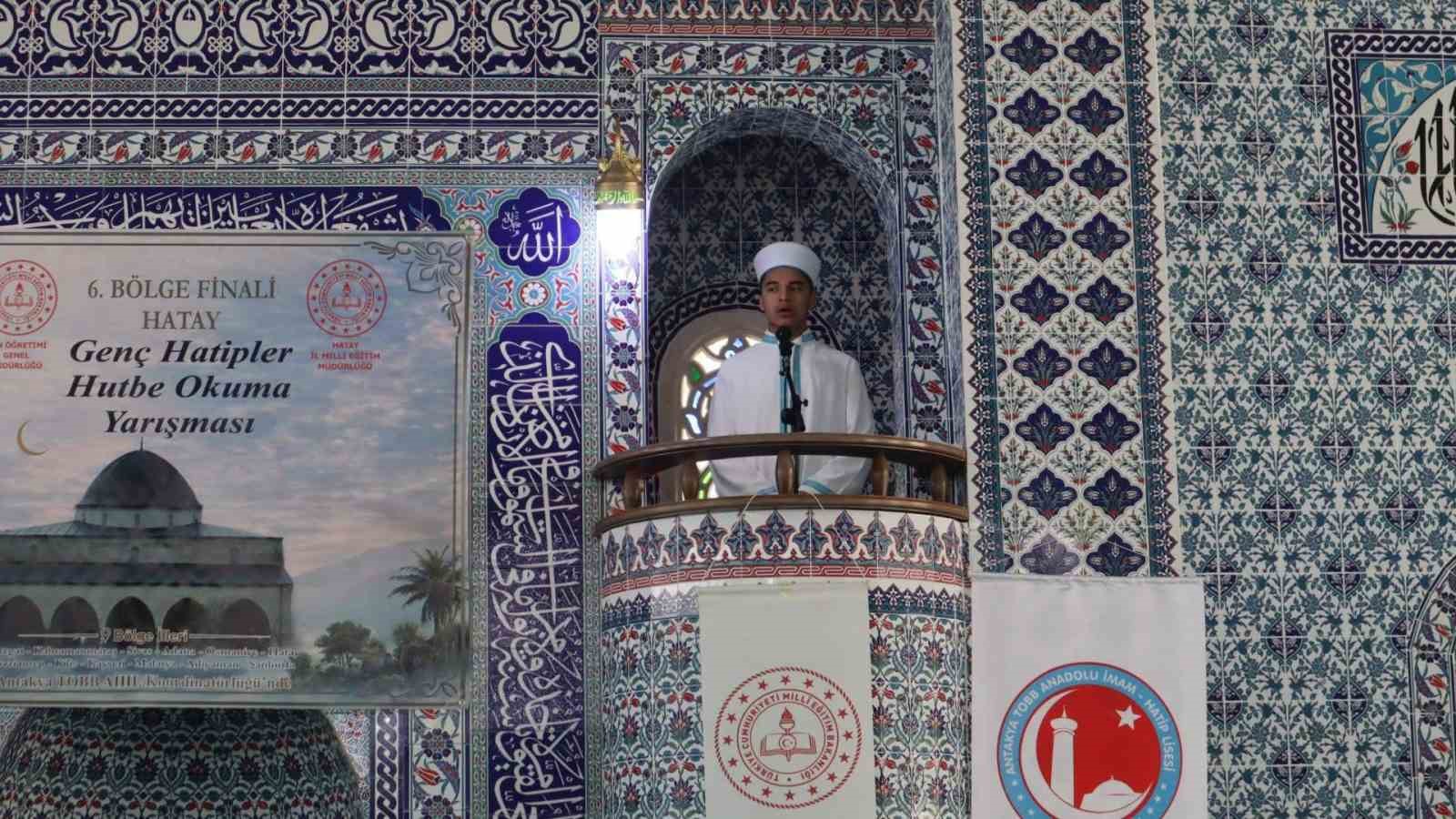 Hutbe okuma yarışmasının b&ouml;lge finali Hatay&rsquo;da ger&ccedil;ekleştirildi
