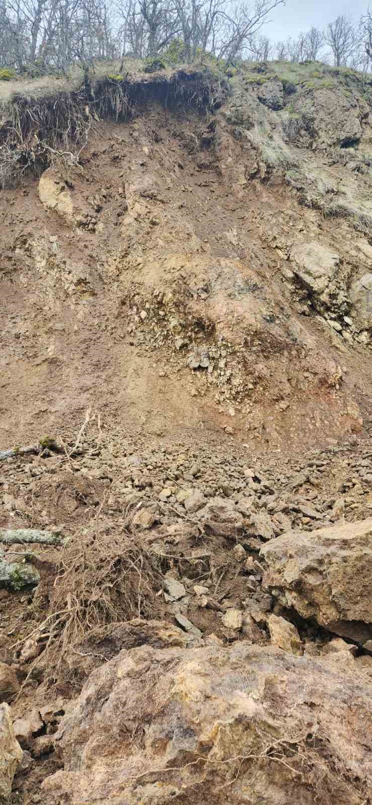 Karakoçan’da toprak kayması