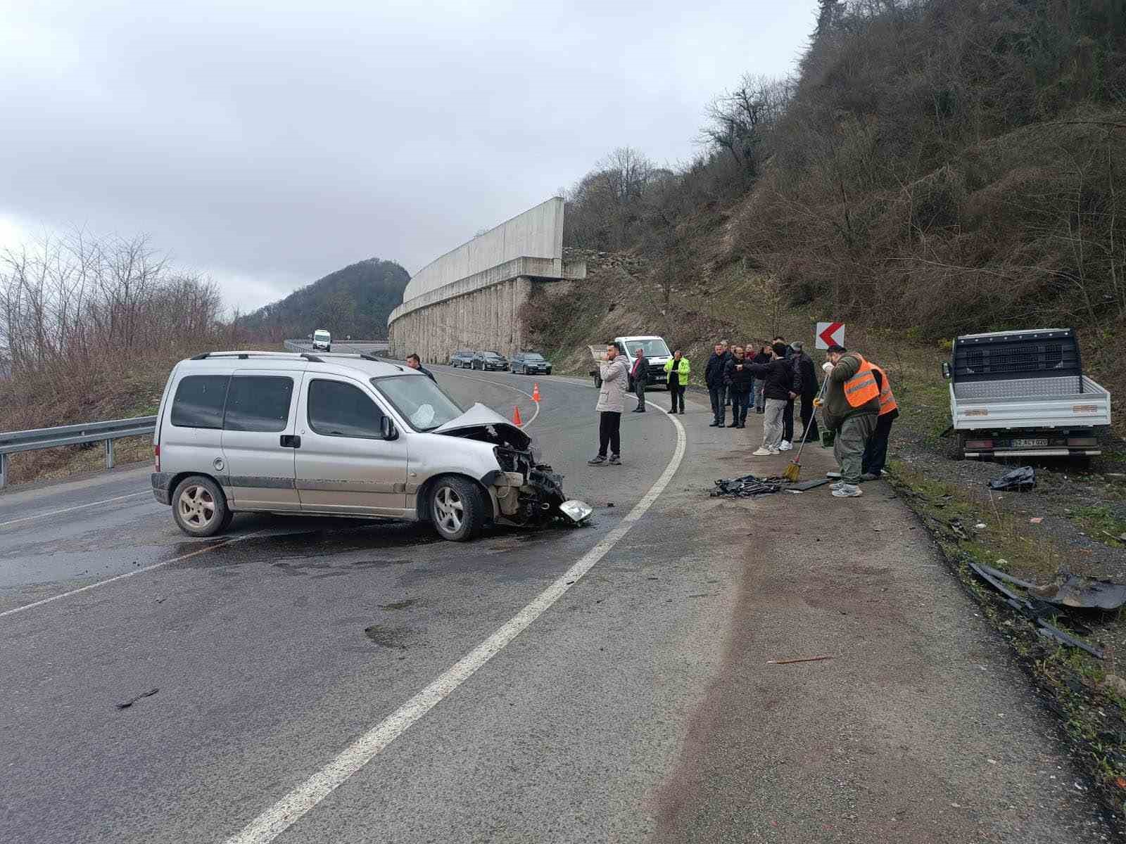Ordu’da trafik kazası: 2 yaralı