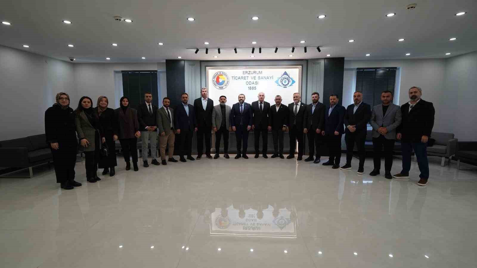 ERSİAD heyetinden ETSO&rsquo;ya ziyaret: Erzurum&rsquo;un stratejik &ouml;nemi masaya yatırıldı
