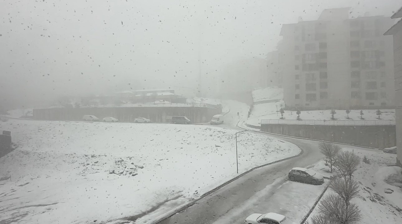 Yüksekova’da nisan ayında kar esareti