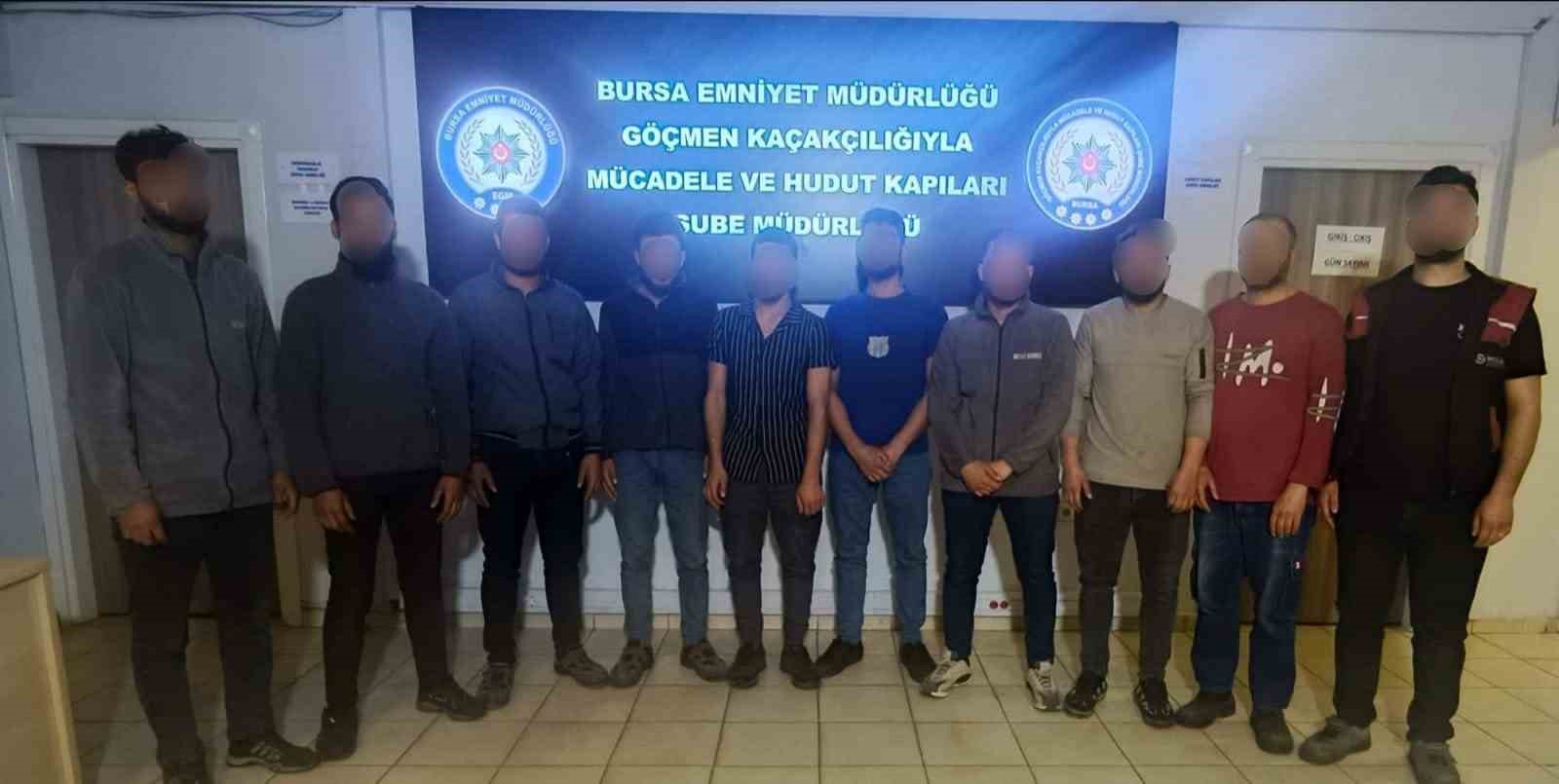 Bursa’da göçmen kaçakçılığına darbe