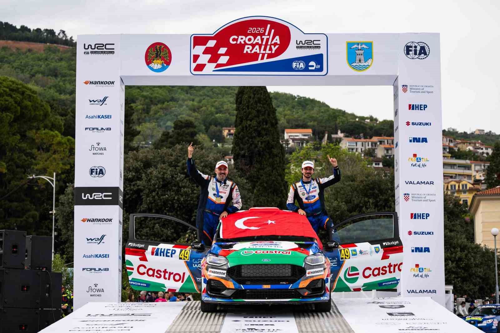Castrol Ford Team T&uuml;rkiye, WRC Hırvatistan Rallisi&rsquo;ni ilk sırada tamamladı
