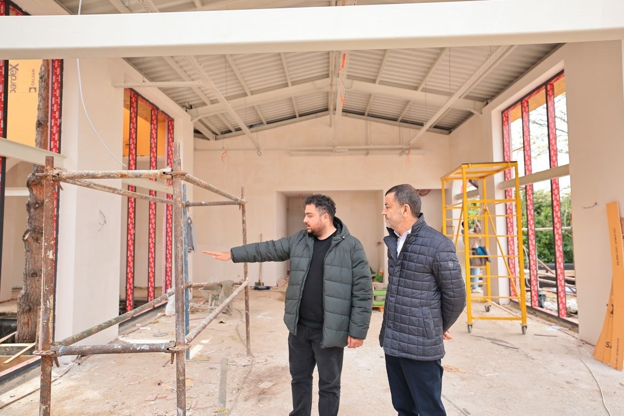 Denizli&rsquo;nin modern sosyal tesisi hızla y&uuml;kseliyor
