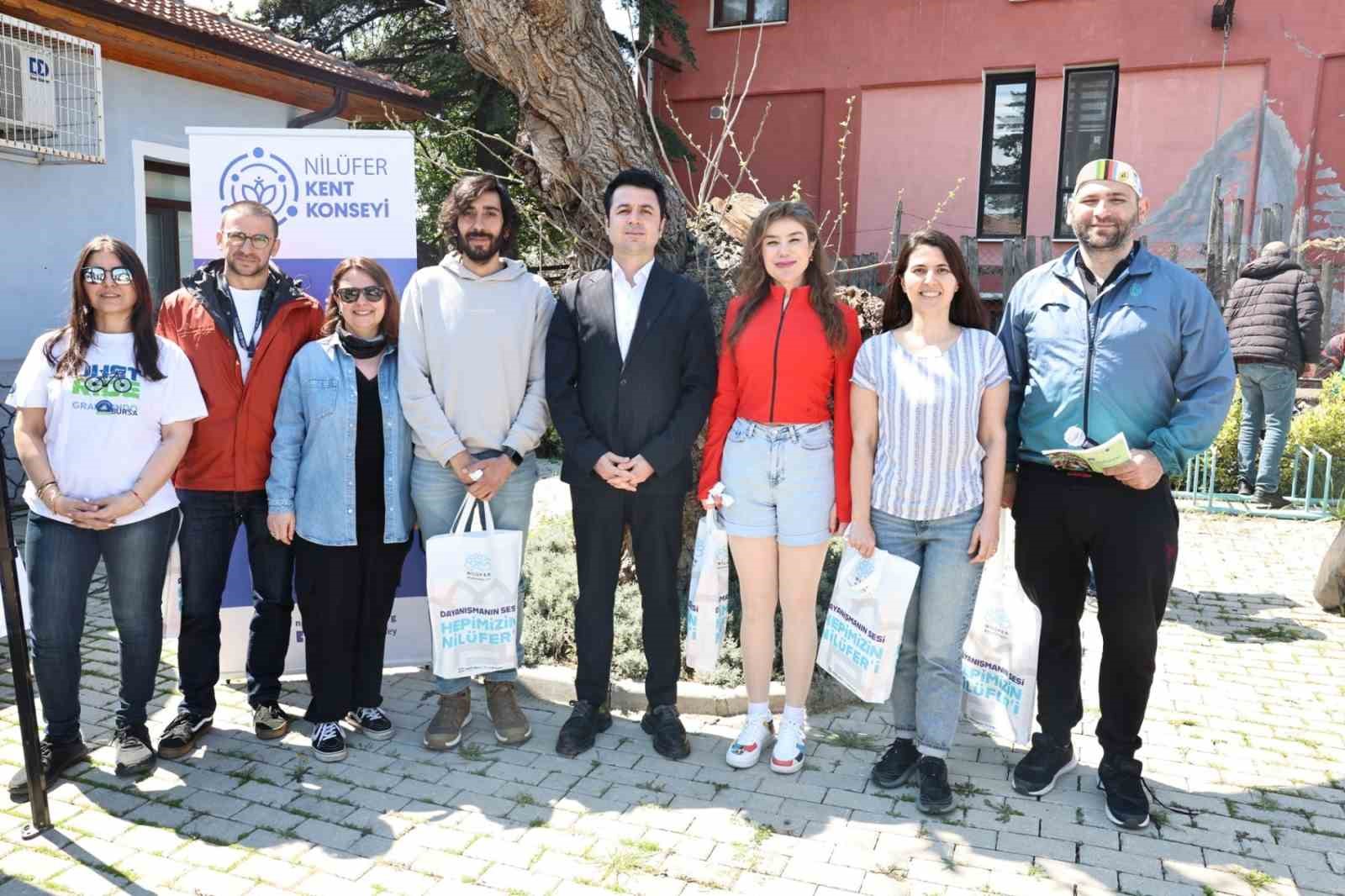 Granfondo Bursa &ouml;ncesi bisikletliler Nil&uuml;fer&rsquo;de buluştu
