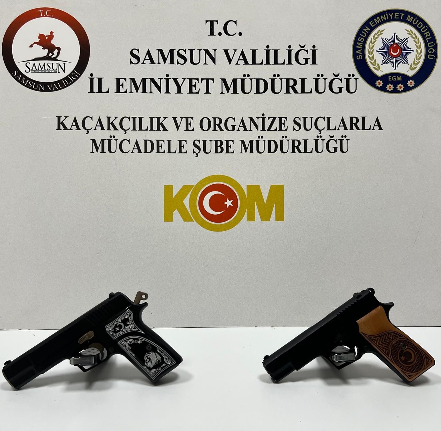 Samsun&rsquo;da uyuşturucu ve silah operasyonu
